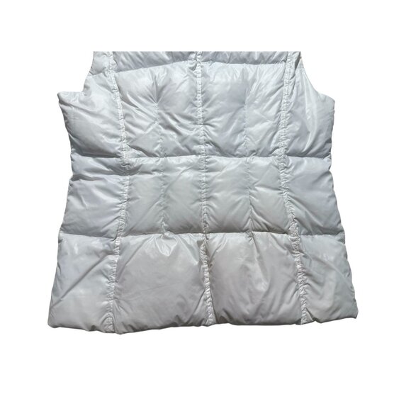 SAM S 13/NYC Freedom Quilted Down Vest Womens Size Large White Snowboard Winter - Picture 14 of 16